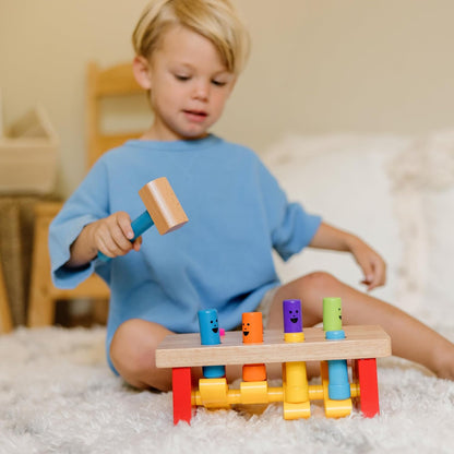 Melissa & Doug Luxe Houten hamerbank | Houten Speelgoed voor Kinderen | Ontwikkelingsspeelgoed | 3+ | Cadeau voor meisjes en jongens