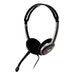 V7 HA212 Lightweight Stereo Headset with Microphone - Black & Grey