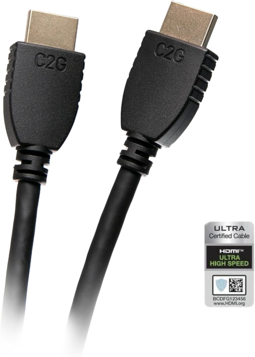 C2G 0.6M 4K UHD High Speed HDMI Cable (60Hz) with Ethernet for 4K Devices, TVs, Laptops, Xbox One, Xbox Series S, Blu-ray, DVD, PS4, PS5, Smart TV, Soundbar and Monitors (2 Foot