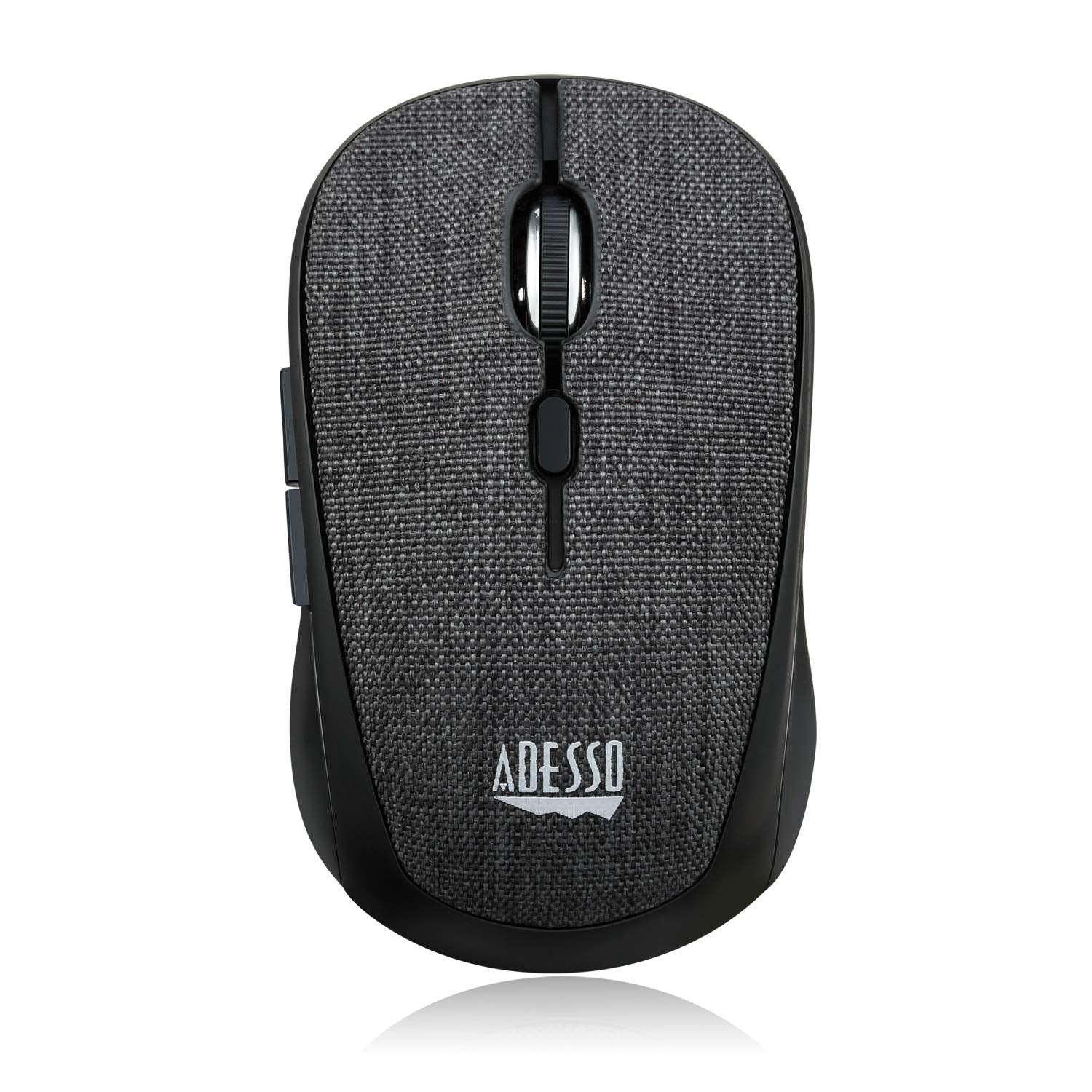 Adesso iMouse S80B - Ratón (Ambidextro, Óptico, RF inalámbrico, 1600 DPI, Negro, Gris