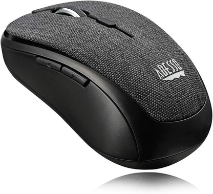 Adesso iMouse S80B - Ratón (Ambidextro, Óptico, RF inalámbrico, 1600 DPI, Negro, Gris