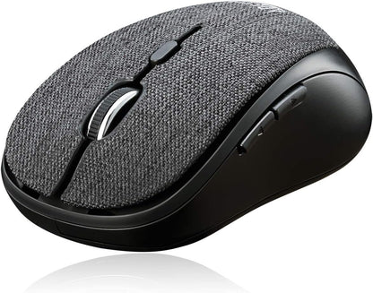 Adesso iMouse S80B - Ratón (Ambidextro, Óptico, RF inalámbrico, 1600 DPI, Negro, Gris