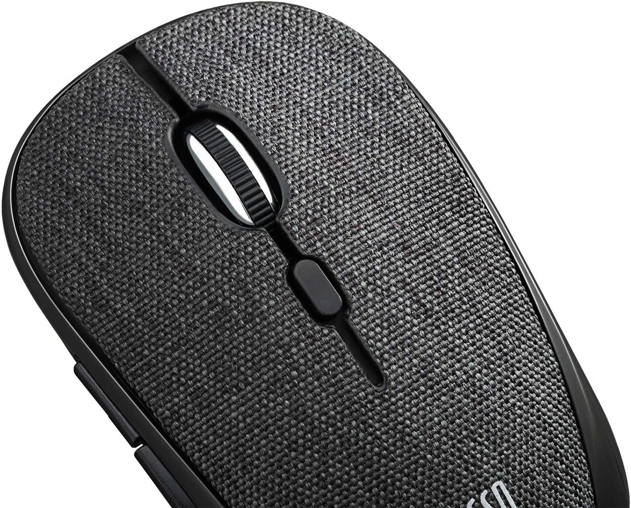 Adesso iMouse S80B - Ratón (Ambidextro, Óptico, RF inalámbrico, 1600 DPI, Negro, Gris
