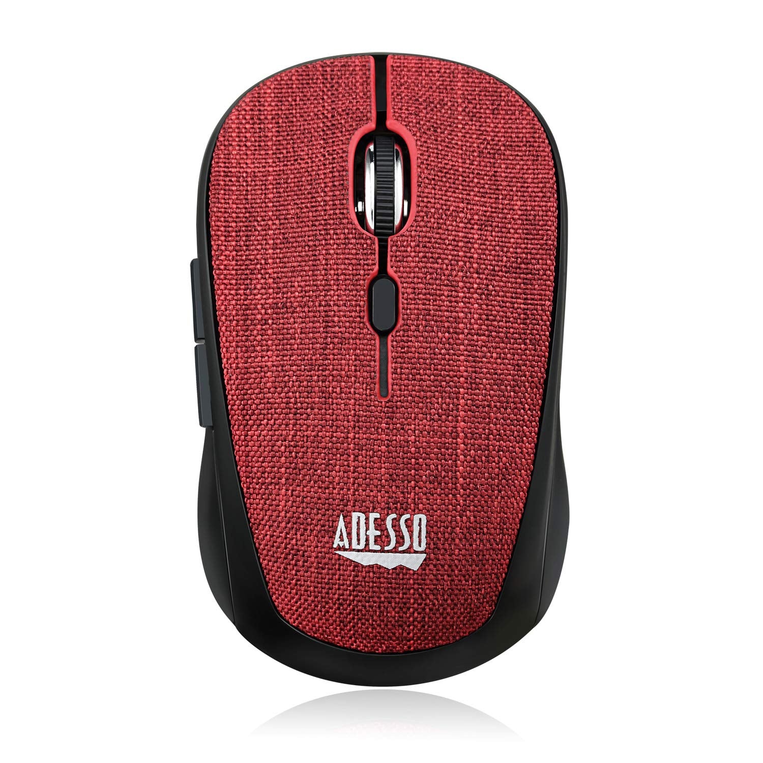 Adesso iMouse S80R ratón RF inalámbrico Óptico 1600 dpi Ambidextro - Ratón (Ambidextro, Movimientos: RF inalámbrico, 1600 dpi, Negro, Rojo