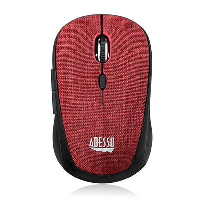 Adesso iMouse S80R ratón RF inalámbrico Óptico 1600 dpi Ambidextro - Ratón (Ambidextro, Movimientos: RF inalámbrico, 1600 dpi, Negro, Rojo