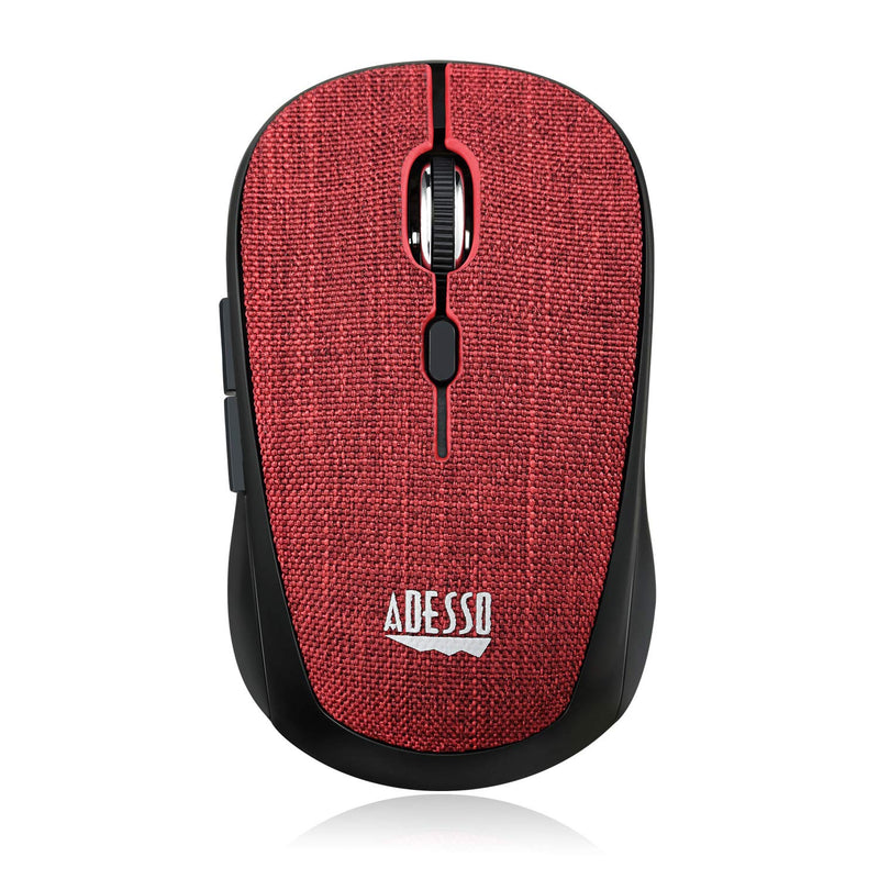 Adesso iMouse S80R ratón RF inalámbrico Óptico 1600 dpi Ambidextro - Ratón (Ambidextro, Movimientos: RF inalámbrico, 1600 dpi, Negro, Rojo