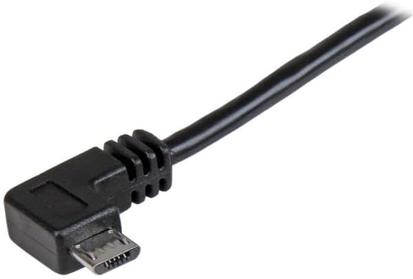 StarTech.com Micro-USB Charge-and-Sync Cable M/M - Right-Angle Micro-USB - 30/24 AWG - 1 m (3 ft.
