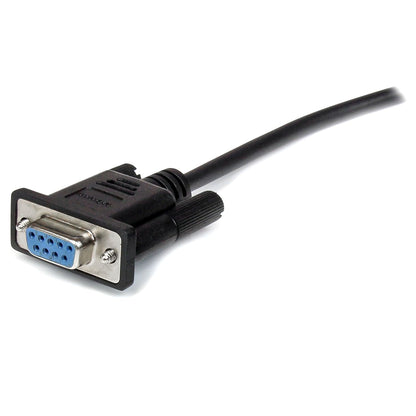 StarTech.com 0.5m Black Straight Through DB9 RS232 Serial Cable - DB9 RS232 Serial Extension Cable - Male to Female Cable - 50cm (MXT10050CMBK