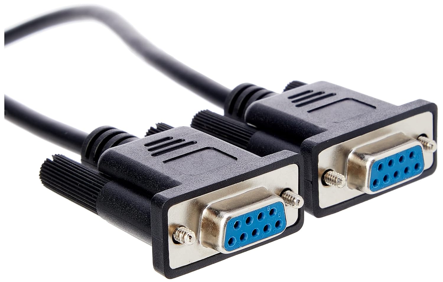 StarTech.com 1m Black DB9 RS232 Serial Null Modem Cable F/F - DB9 Female to Female - 9 pin RS232 Null Modem Cable - 1 meter, Black