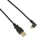 StarTech.com 2m 6 ft Micro-USB Charge-and-Sync Cable - Right-Angle Micro-USB - M/M - USB to Micro USB Charging Cable - 24 AWG (USBAUB2MRA), Black