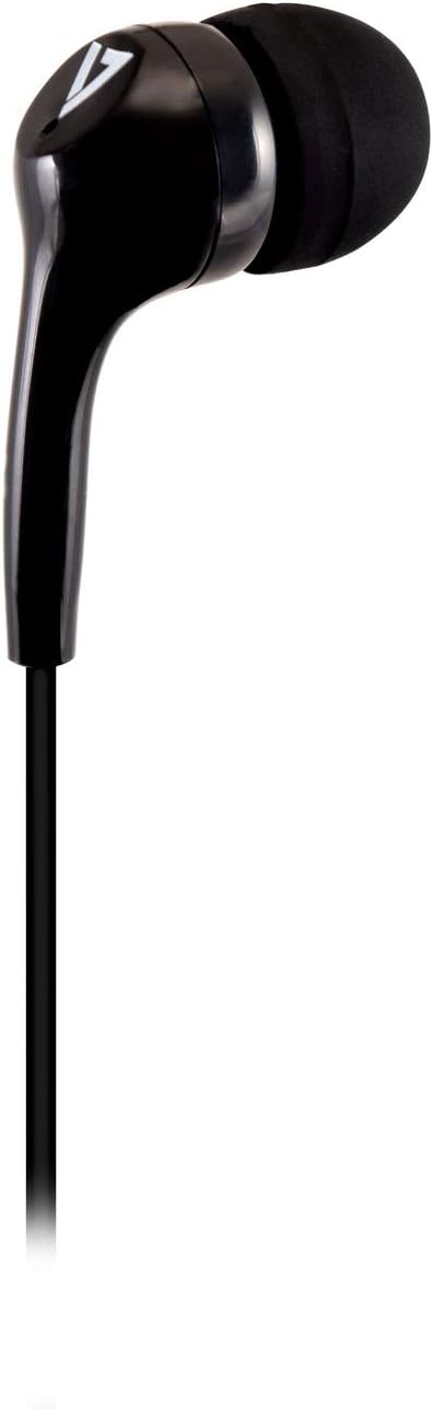 V7 HA105 Lightweight Stereo Earbuds - Black