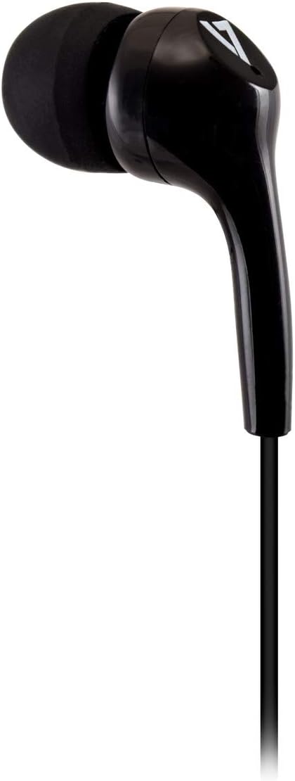V7 HA105 Lightweight Stereo Earbuds - Black