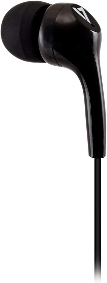 V7 HA105 Lightweight Stereo Earbuds - Black
