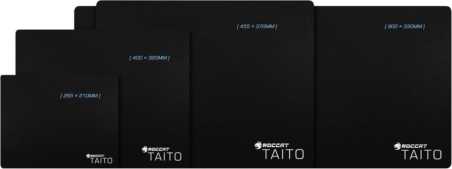 Roccat Taito Gaming muismat - Nano-matrix oppervlak, King-Size: 455 x 370 x 3mm, zwart King Nano-matrix oppervlak