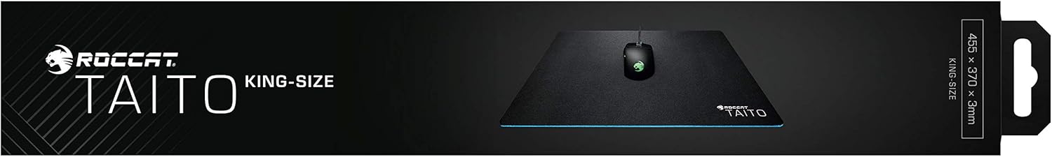 Roccat Taito Gaming muismat - Nano-matrix oppervlak, King-Size: 455 x 370 x 3mm, zwart King Nano-matrix oppervlak