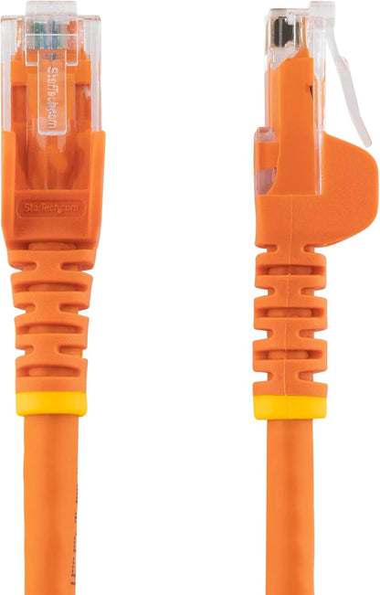 StarTech.com 75ft CAT6 Ethernet Cable - Orange CAT 6 Gigabit Ethernet, 100W PoE RJ45 Network/Patch Cord Snagless, Strain Relief Orange 75 ft/22.8 m 1 Pack