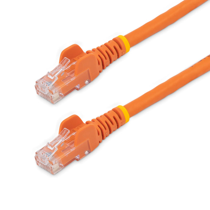 StarTech.com 75ft CAT6 Ethernet Cable - Orange CAT 6 Gigabit Ethernet, 100W PoE RJ45 Network/Patch Cord Snagless, Strain Relief Orange 75 ft/22.8 m 1 Pack