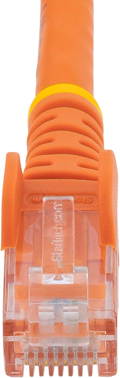 StarTech.com 75ft CAT6 Ethernet Cable - Orange CAT 6 Gigabit Ethernet, 100W PoE RJ45 Network/Patch Cord Snagless, Strain Relief Orange 75 ft/22.8 m 1 Pack