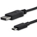 StarTech.com 6ft/1.8m USB C to DisplayPort 1.2 Cable 4K 60Hz - USB-C to DisplayPort Adapter Cable HBR2 - USB Type-C DP Alt Mode to DP Monitor Video Cable - Works w/ Thunderbolt 3 - Black (CDP2DPMM6B