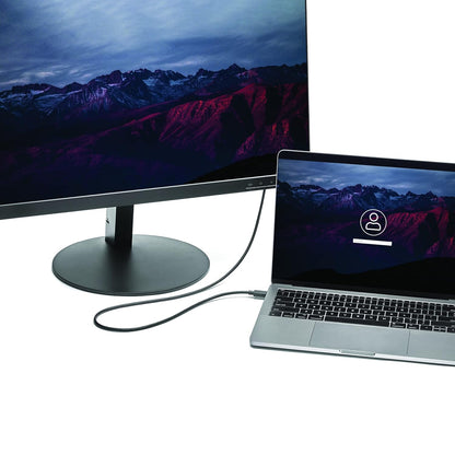 StarTech.com 6ft/1.8m USB C to DisplayPort 1.2 Cable 4K 60Hz - USB-C to DisplayPort Adapter Cable HBR2 - USB Type-C DP Alt Mode to DP Monitor Video Cable - Works w/ Thunderbolt 3 - Black (CDP2DPMM6B