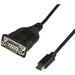 StarTech.com USB C to Serial Adapter Cable with COM Port Retention - 16" (40cm) USB Type C to RS232 (DB9) Serial Converter Cable - For PLCs, Scanners, Printers - Windows/Mac/Linux (ICUSB232PROC