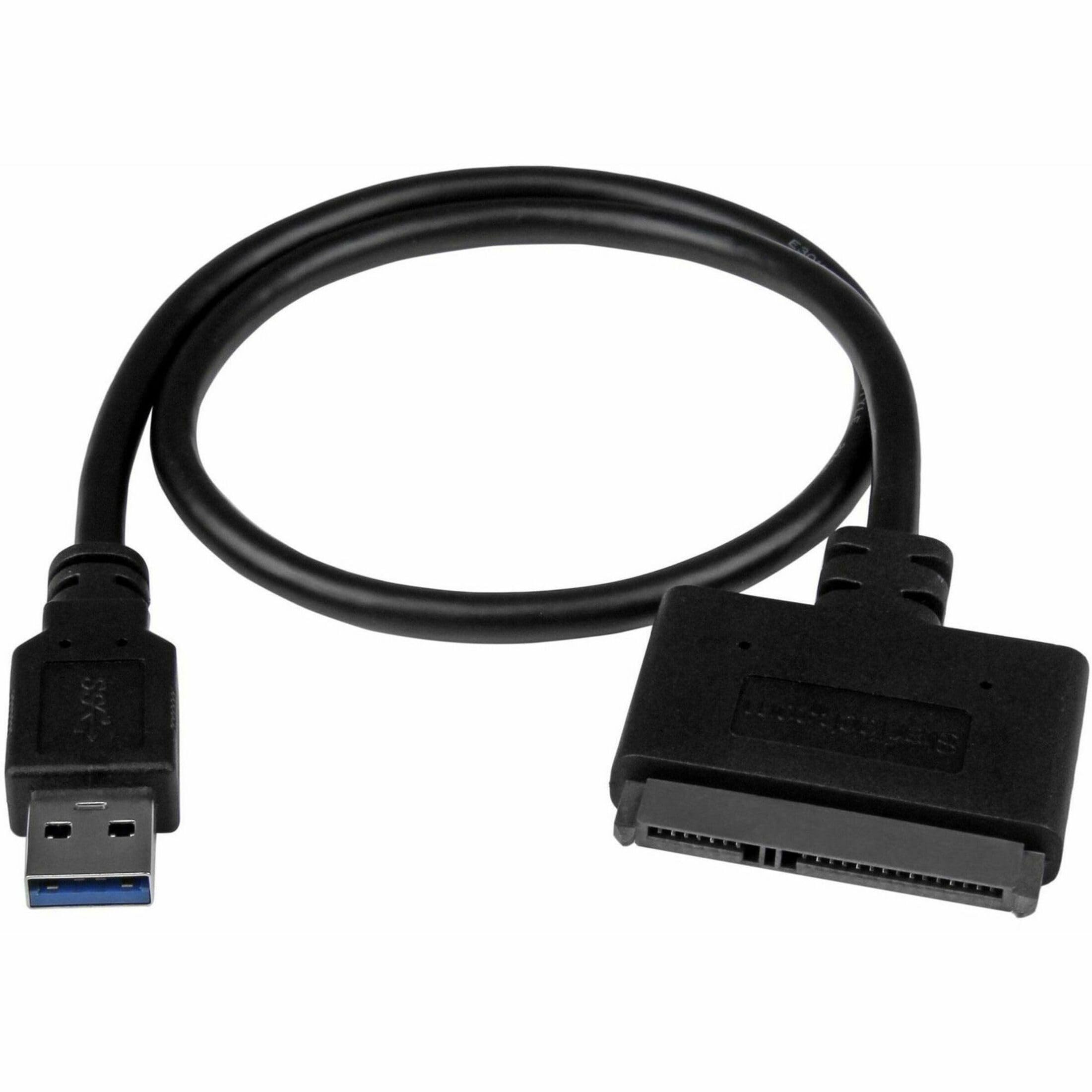StarTech.com USB 3.1 to 2.5" SATA Hard Drive Adapter - USB 3.1 Gen 2 10Gbps with UASP External HDD/SSD Storage Converter (USB312SAT3CB