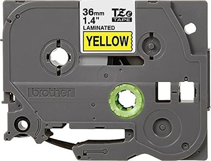 BROTHER Labelling Tape, Black on Yellow