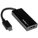 StarTech.com CDP2HD USB-C to HDMI Video Adapter Converter - 4K 30Hz - Thunderbolt 3 Compatible - USB 3.1 Type-C to HDMI Monitor Travel Dongle Black,9mmx23mmx147mm