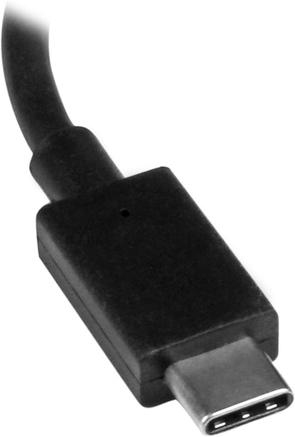 StarTech.com CDP2HD USB-C to HDMI Video Adapter Converter - 4K 30Hz - Thunderbolt 3 Compatible - USB 3.1 Type-C to HDMI Monitor Travel Dongle Black,9mmx23mmx147mm