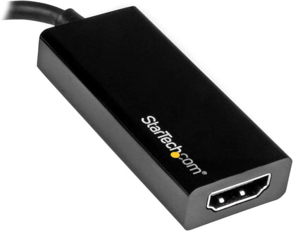 StarTech.com CDP2HD USB-C to HDMI Video Adapter Converter - 4K 30Hz - Thunderbolt 3 Compatible - USB 3.1 Type-C to HDMI Monitor Travel Dongle Black,9mmx23mmx147mm