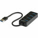 USB Hub Startech HB30A4AIB Black