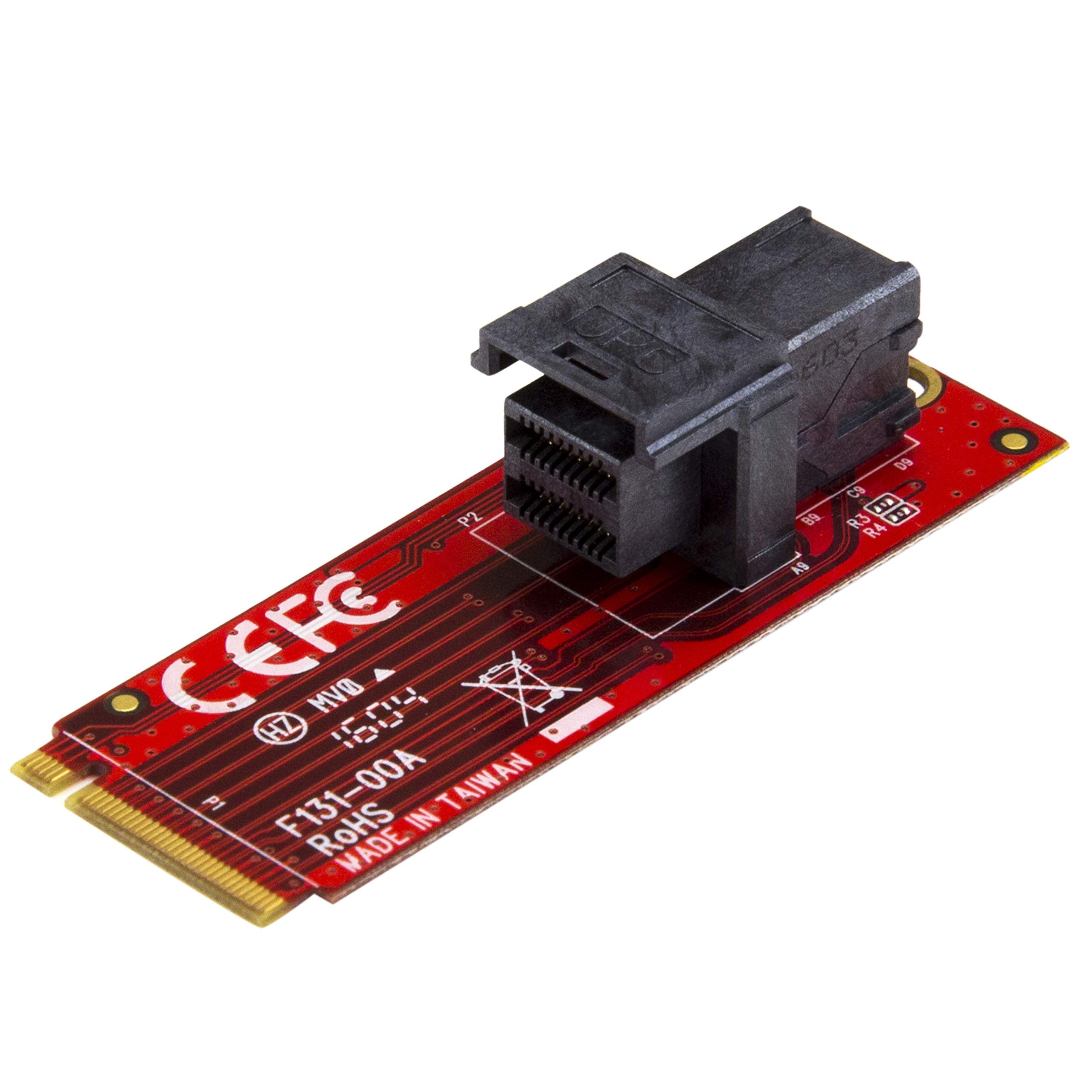 StarTech.com U.2 to M.2 Adapter - for 1 x U.2 PCIe NVMe SSD - M.2 PCIe x4 Host Interface - U.2 SSD - M.2 PCIe Adapter - U.2 Drive (M2E4SFF8643