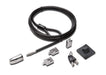 Kensington MicroSaver Schließsystem für Desktop- und Peripheriegeräte 2.0 mit 5 mm Schlüsselsystem, Carbonstahl-Kabel und mehrteiligem Sicherheitssystem - 2,4 m Länge (K64424WW