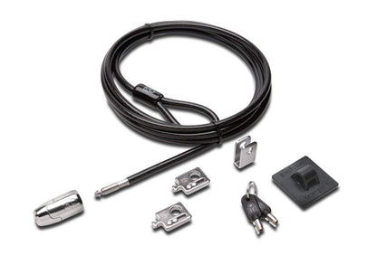 Kensington MicroSaver Schließsystem für Desktop- und Peripheriegeräte 2.0 mit 5 mm Schlüsselsystem, Carbonstahl-Kabel und mehrteiligem Sicherheitssystem - 2,4 m Länge (K64424WW