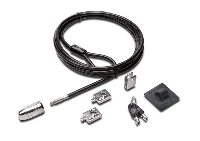 Kensington MicroSaver Schließsystem für Desktop- und Peripheriegeräte 2.0 mit 5 mm Schlüsselsystem, Carbonstahl-Kabel und mehrteiligem Sicherheitssystem - 2,4 m Länge (K64424WW