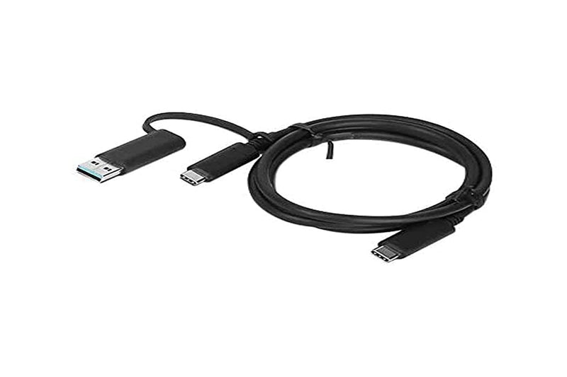 Lenovo HYBRID USB-C with USB-A, 4X90U90618, schwarz, 3 feet