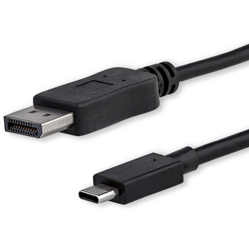 StarTech.com 3ft/1m USB C to DisplayPort 1.2 Cable 4K 60Hz - USB-C to DisplayPort Adapter Cable - HBR2 - USB Type-C DP Alt Mode to DP Monitor Video Cable - Works w/ Thunderbolt 3 - Black (CDP2DPMM1MB