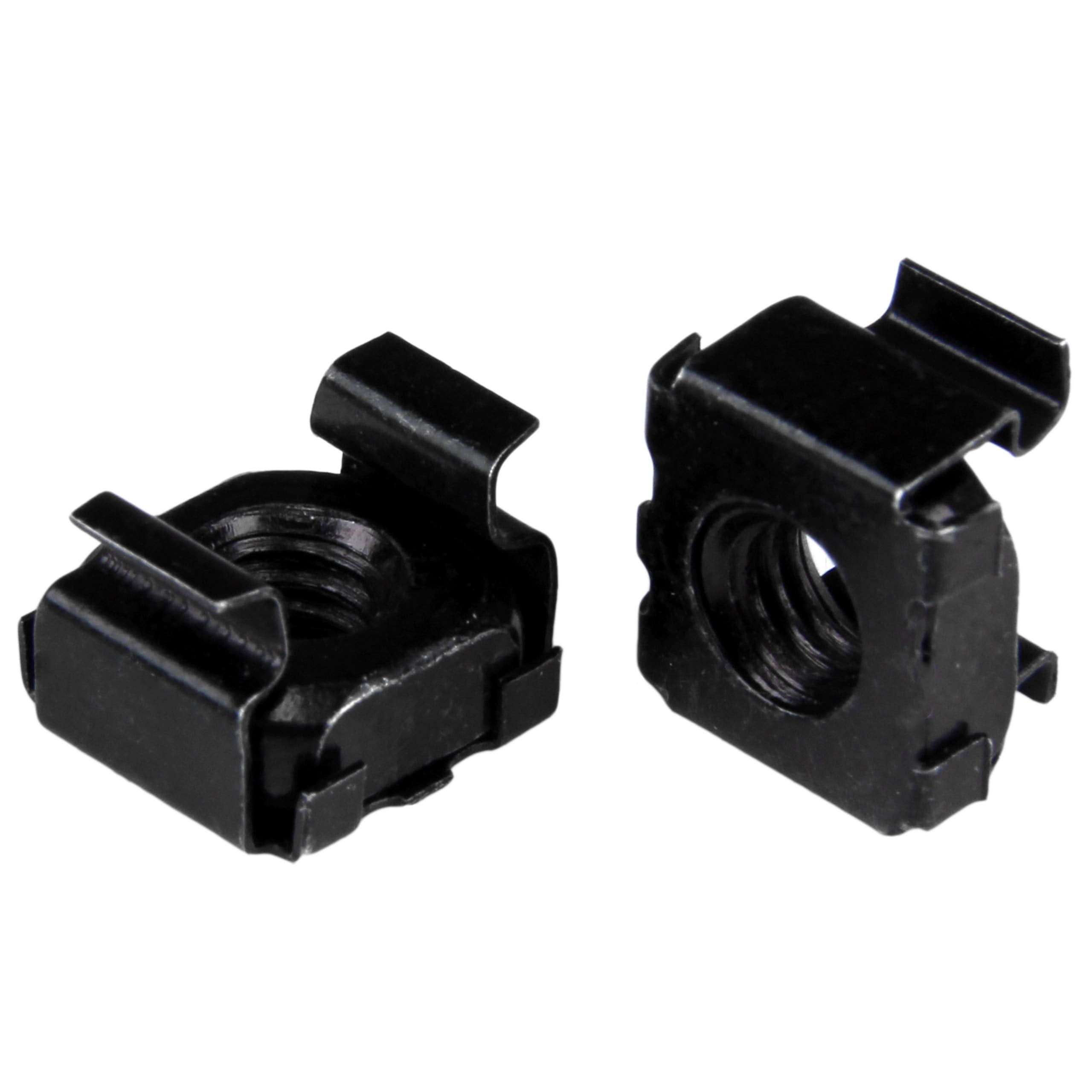 100Pk Of M6 Black Cage Nuts