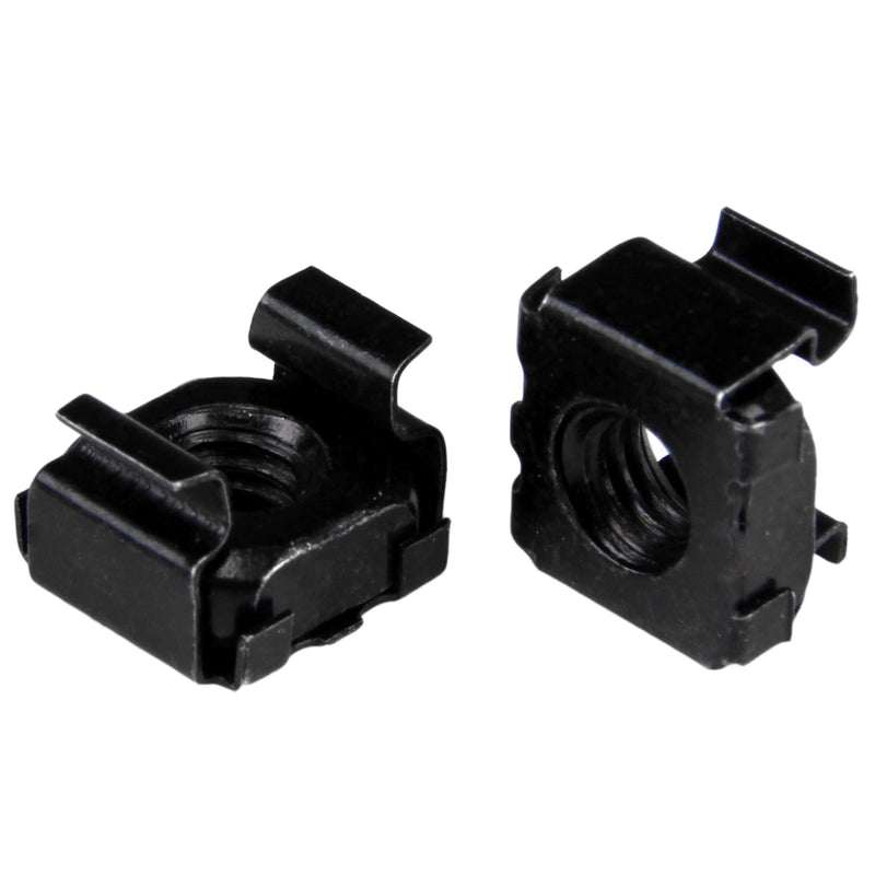 100Pk Of M6 Black Cage Nuts