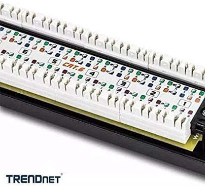 Trendnet 16-port Cat6 Unshielded Patch Panel 1000Base-T, Ethernet/Fast Ethernet/Gigabit Ethernet, Cat6, ANSI/EIA/TIA 568-B.2-1 ISO/IEC 11801