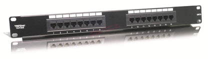 Trendnet 16-port Cat6 Unshielded Patch Panel 1000Base-T, Ethernet/Fast Ethernet/Gigabit Ethernet, Cat6, ANSI/EIA/TIA 568-B.2-1 ISO/IEC 11801