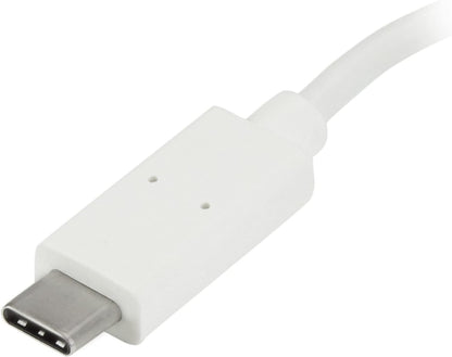 StarTech.com 4 Port USB C Hub with 1x USB-C & 3x USB-A Ports (SuperSpeed 5Gbps) - USB Bus Powered - Portable/Laptop USB 3.0 Adapter Hub - USB 3.1 Gen 1/USB 3.2 Gen 1 Type-C Hub - White (HB30C3A1CFBW