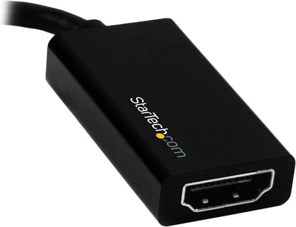 StarTech.com Mini DisplayPort to HDMI Adapter - Active mDP 1.4 to HDMI 2.0 Video Converter - 4K 60Hz - Mini DP or Thunderbolt 1/2 Mac/PC to HDMI Monitor/TV/Display - mDP to HDMI Dongle (MDP2HD4K60S