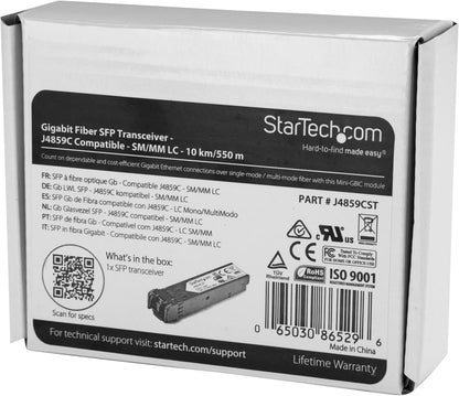 StarTech.com HP J4859C Compatible - HP Compatible Gigabit SFP - LC Fibre - 1000base-SX LFP Module - Single Mode SFP