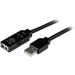 StarTech.com 10m USB 2.0 Active Extension Cable M/F - 10 meter USB 2.0 Repeater / Extender Cable USB A (M) to USB A (F) 10 m Black - 3 ft (USB2AAEXT10M