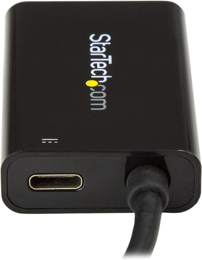 StarTech.com USB C to HDMI 2.0 Adapter with Power Delivery - 4K 60Hz USB Type-C to HDMI Display Video Converter - 60W PD Pass-Through Charging Port - Thunderbolt 3 Compatible - Black (CDP2HDUCP