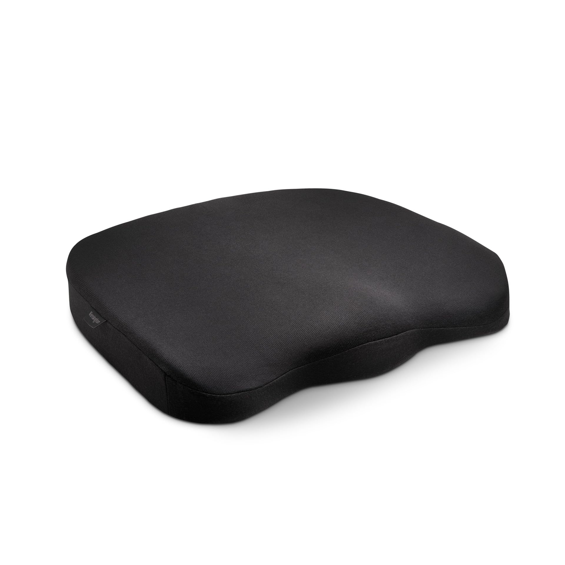 Kensington K55805WW Ergo Memory Foam Seat Cushion, Black - Lower Back Support, Improves Posture, aids siatica, Anti-Slip Backing,410x470x72 Ergonomic Memory Foam