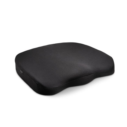 Kensington K55805WW Ergo Memory Foam Seat Cushion, Black - Lower Back Support, Improves Posture, aids siatica, Anti-Slip Backing,410x470x72 Ergonomic Memory Foam