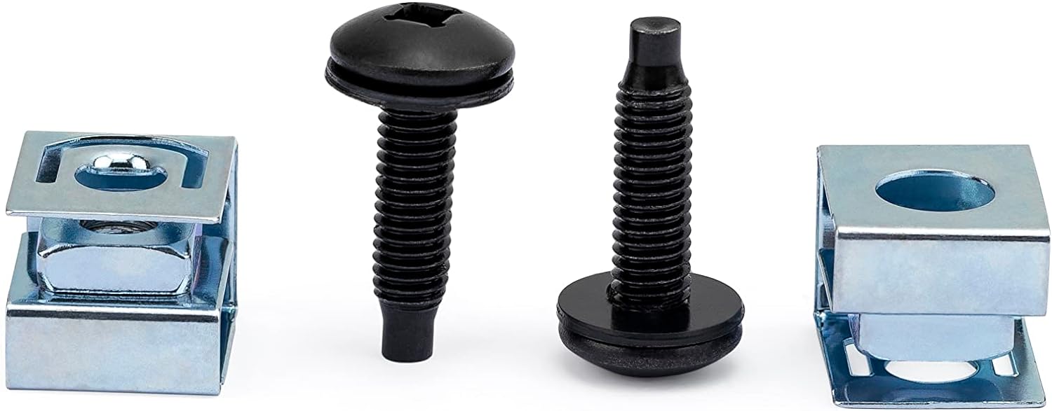 10-32 Server Rack Screws 50Pack Mounting Clip Nuts And Screws