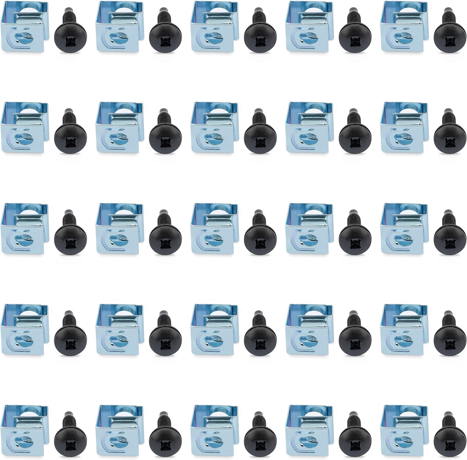 10-32 Server Rack Screws 50Pack Mounting Clip Nuts And Screws